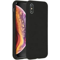Accezz Liquid Silikoncase Apple iPhone X / Xs - Schwarz