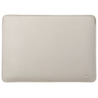 Accezz Leather Laptop Hülle Apple MacBook 15 Zoll - Laptop Sleeve - Beige