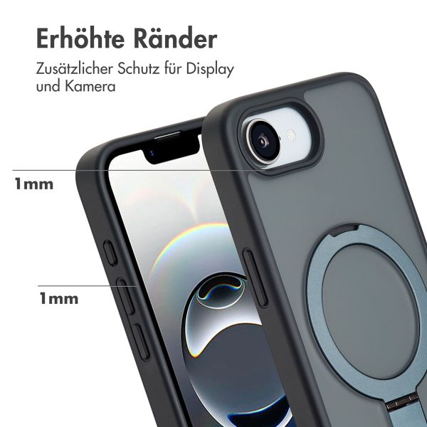 Accezz Ring Stand Backcover mit MagSafe Apple iPhone 17e / 16e - Schwarz