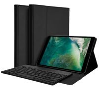 Accezz Bluetooth Keyboard Klapphülle Apple iPad 6 (2018) 9.7 Zoll / iPad 5 (2017) 9.7 Zoll - AZERTY / FR - Schwarz
