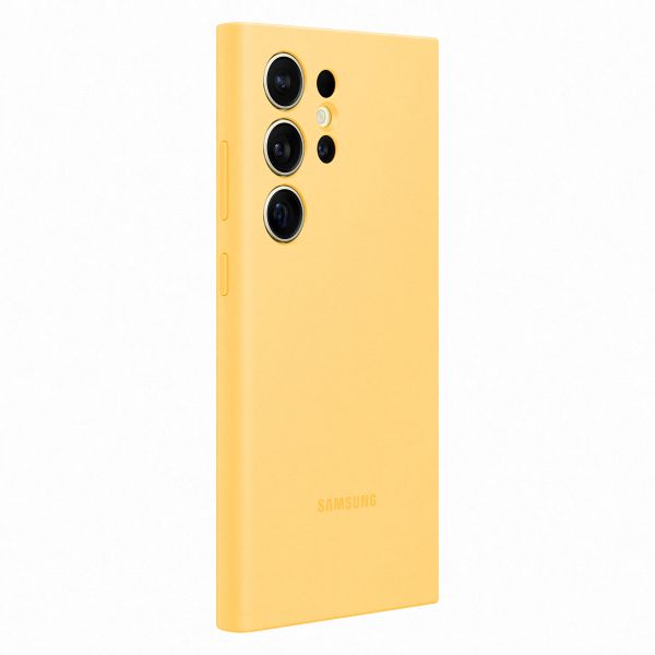 Samsung Original Silikon Cover Samsung Galaxy S24 Ultra - Yellow