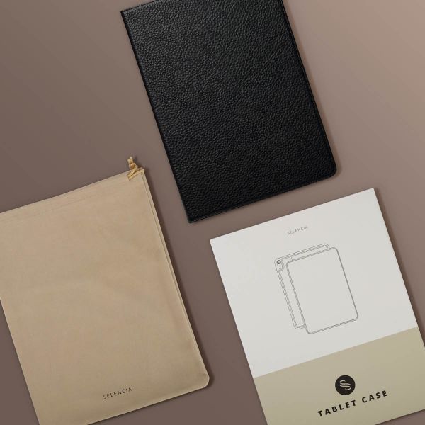 Selencia Riva Klapphülle Apple iPad Air 11 Zoll (2026) M4 / (2025) M3 / (2024) M2 / Air 5 (2022) / Air 4 (2020) - Schwarz
