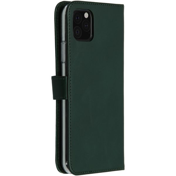 Selencia Echtleder Klapphülle Apple iPhone 11 Pro Max - Grün