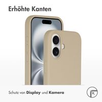 Accezz Liquid Silikoncase mit MagSafe Apple iPhone 16 - Stone