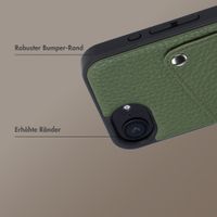 Selencia Riva Back Cover mit Kartenfach Apple iPhone 17e / 16e - Sage Green