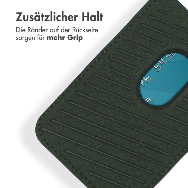 Accezz Lederkartenhalter - Geeignet für MagSafe und Qi2 - Cedar Green