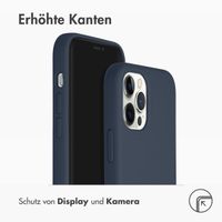 Accezz Liquid Silikoncase mit MagSafe Apple iPhone 12 (Pro) - Dunkelblau