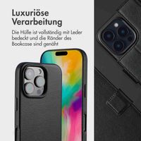 Accezz 2-in-1 Klapphülle aus Leder mit MagSafe Apple iPhone 16 Pro Max - Onyx Black