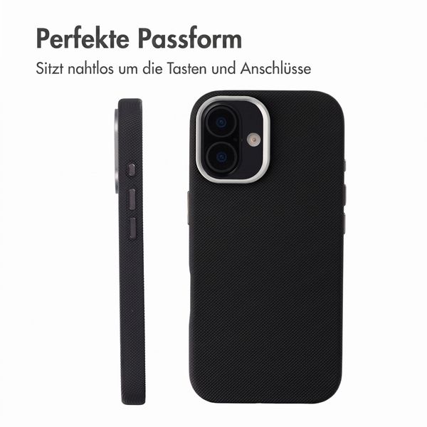 Accezz Mesh Backcover mit MagSafe Apple iPhone 16 - Schwarz