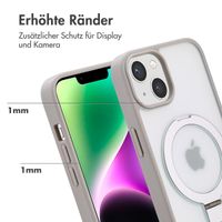 Accezz Ring Stand Backcover mit MagSafe Apple iPhone 14 - Grau