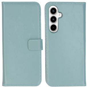 Selencia Echtleder Klapphülle Samsung Galaxy A55 - Air Blue