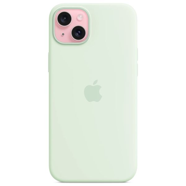 Apple Silikon-Case MagSafe Apple iPhone 15 Plus - Soft Mint