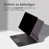 Accezz Magnetische Bluetooth Tastatur Apple iPad Air 13 Zoll (2026) M4 / (2025) M3 / (2024) M2 / iPad Pro 12.9 (2018/2020/2021/2022) - QWERTY / NL - Schwarz