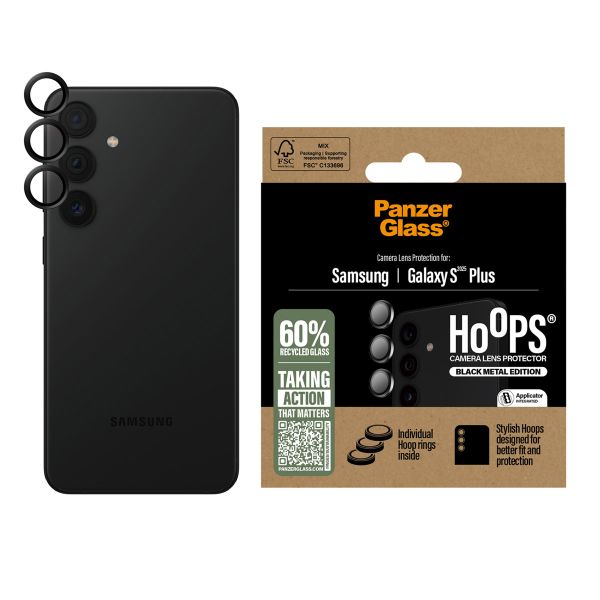 PanzerGlass Hoops Optic Rings Kameraschutz Samsung Galaxy S25 Plus - Schwarz