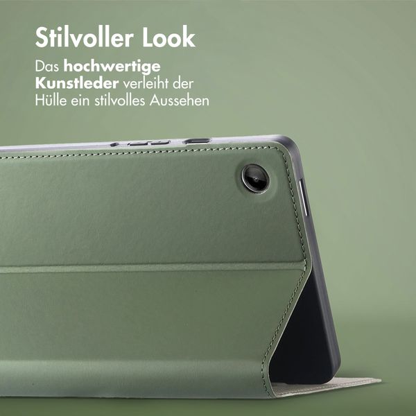 Accezz Classic Klapphülle Samsung Galaxy Tab A9 8.7 Zoll - Grün