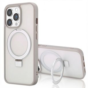 Accezz Ring Stand Backcover mit MagSafe Apple iPhone 13 Pro - Grau