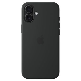 Apple Silikon-Case MagSafe Apple iPhone 16 Plus - Schwarz