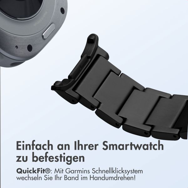Accezz Mattes Titanstahlarmband für Samsung Galaxy Watch Ultra 2 (2026) / Ultra (2024/2025) - Schwarz