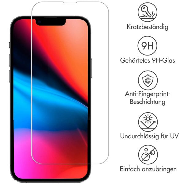 Accezz Displayschutz 2er-pack aus gehärtetem Glas Apple iPhone 13 Pro Max / 14 Plus