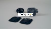 Accezz EasyLock Handyhalterung Auto - Inklusive Hülle für das Apple iPhone 14 Pro - Lüftungsgitter -  360 Grad drehbar - Schwarz