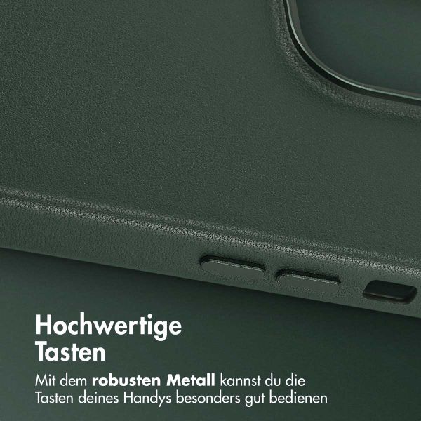 Accezz MagSafe Leather Backcover Apple iPhone 14 Pro Max - Cedar Green