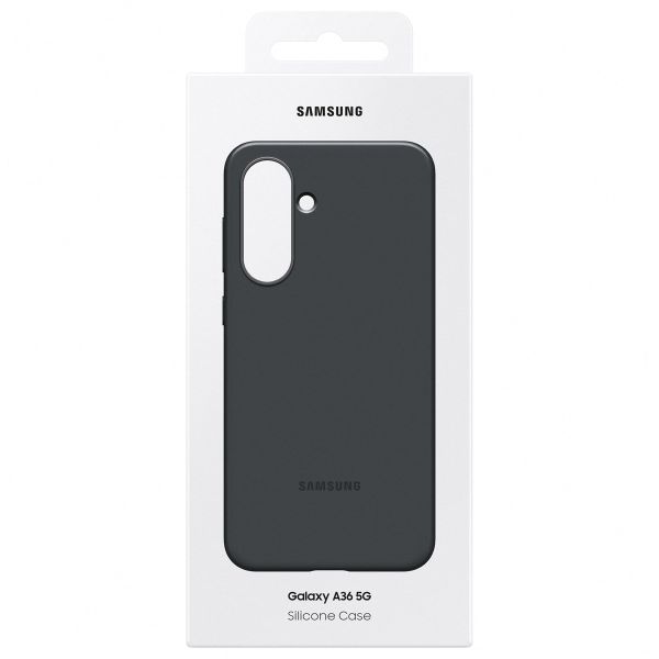 Samsung Original Silikon Cover Samsung Galaxy A36 - Schwarz