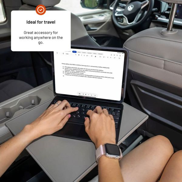 Fixed Typee Tastaturhülle Apple iPad 11 (2025) 11 Zoll A16 / iPad 10 (2022) 10.9 Zoll - QWERTY / NL - Schwarz