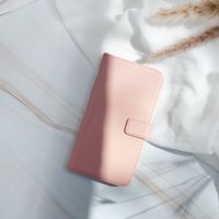 Selencia Echtleder Klapphülle Samsung Galaxy A51 - Dusty Pink