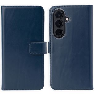 Selencia Echtleder Klapphülle Samsung Galaxy S26 - Dunkelblau