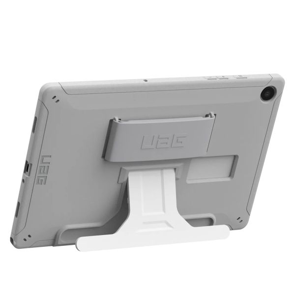 UAG Scout Healthcare backcover mit Ständer und Strap Samsung Galaxy Tab A9 Plus - Weiß / Grau