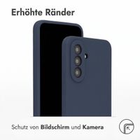 Accezz Liquid Silikoncase Samsung Galaxy A37 (5G) - Dunkelblau