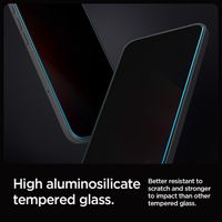 Spigen GLAStR Privacy EZ Fit Displayschutzfolie + Applicator - 2er-Pack Apple iPhone 17 / 17 Pro / 16 Pro