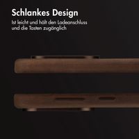 Accezz Vintage Leather Magsafe Backcover Samsung Galaxy S25 Edge - Rustic Brown