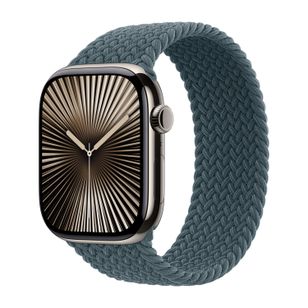 Apple Geflochtenes Solo Loop für  Apple Watch | 38/40/41/42 mm - Größe 3 - Lake Green