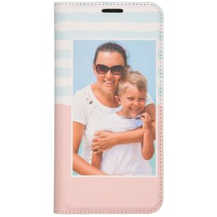 Gestalte deine eigene Compact Gel Klapphülle Huawei P30 Lite - Weiß