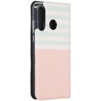 Gestalte deine eigene Compact Gel Klapphülle Huawei P30 Lite - Weiß