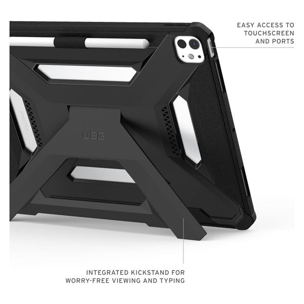 UAG Scout Plus Back Cover mit Ständer Apple iPad Pro 13 (2025) M5 / (2024) M4 - Black