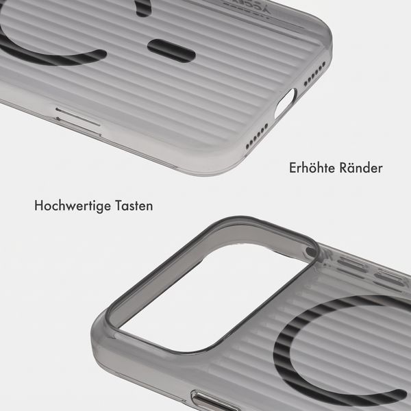 Accezz Lite Backcover mit MagSafe | Fluted | Apple iPhone 18 Pro Max / 17 Pro Max - Glossy Black