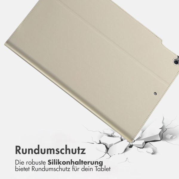 Accezz Classic Klapphülle Apple iPad 9 (2021) 10.2 Zoll / iPad 8 (2020) 10.2 Zoll / iPad 7 (2019) 10.2 Zoll - Greige