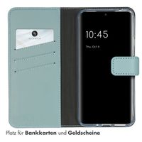 Selencia Echtleder Klapphülle Samsung Galaxy A54 (5G) - Air Blue
