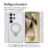 Accezz Ring Stand Backcover mit MagSafe Samsung Galaxy S25 Ultra - Transparent