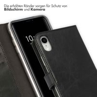 Selencia Echtleder Klapphülle Apple iPhone Xr - Schwarz