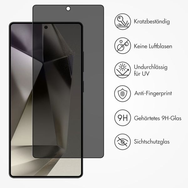 Accezz Privacy Displayschutz aus gehärtetem Glas Samsung Galaxy S25 Ultra
