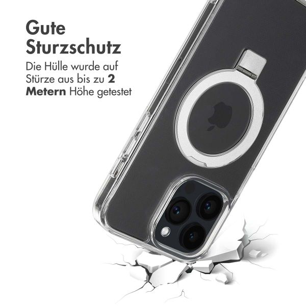 Accezz Ring Stand Backcover mit MagSafe Apple iPhone 14 Pro Max - Transparent