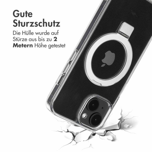 Accezz Ring Stand Backcover mit MagSafe Apple iPhone 14 - Transparent