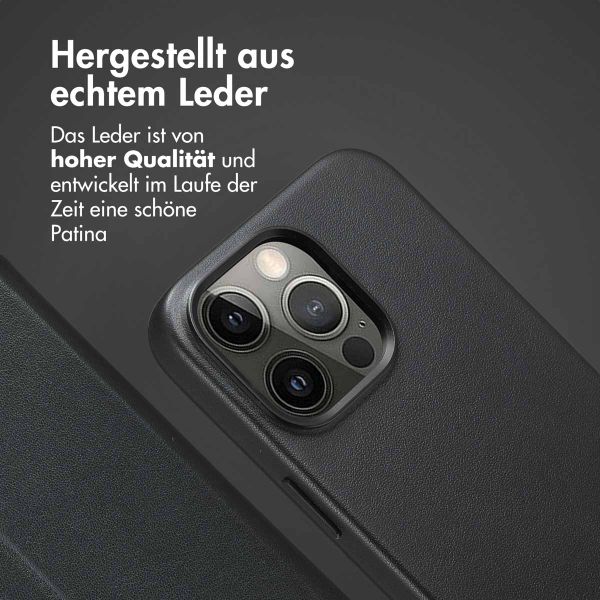 Accezz 2-in-1 Klapphülle aus Leder mit MagSafe Apple iPhone 15 Pro Max - Onyx Black