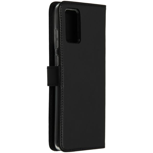 Selencia Echtleder Klapphülle Samsung Galaxy S20 Plus - Schwarz
