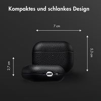 Accezz Echtleder Case  Apple Airpods Pro 3 - Schwarz