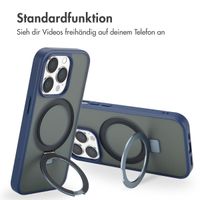 Accezz Ring Stand Backcover mit MagSafe Apple iPhone 14 Pro - Blau