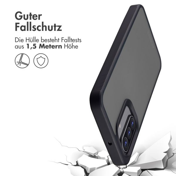 Accezz Rugged Frosted Back Cover Samsung Galaxy A18 (4G) / A17 (4G/5G) - Schwarz